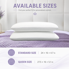 Load image into Gallery viewer, Lavender Scented Memory Foam Pillow