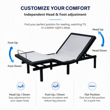 Load image into Gallery viewer, BLS Adjustable Bed Base with Massage - Twin XL / Double / Queen