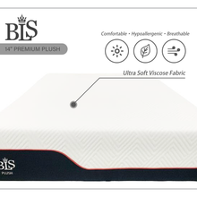 Load image into Gallery viewer, BLS 14 Inches Premium Plush Gel Memory Foam Mattress