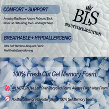 Load image into Gallery viewer, BLS Premium Adjustable Shredded Memory Foam Pillow