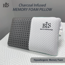 Load image into Gallery viewer, Charcoal Infused Memory Foam Pillow