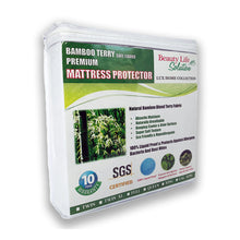 Load image into Gallery viewer, BLS Bamboo Terry Mattress Protector - 100% Waterproof