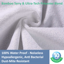 Load image into Gallery viewer, BLS Bamboo Terry Mattress Protector - 100% Waterproof