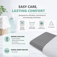 Load image into Gallery viewer, Charcoal Infused Memory Foam Pillow
