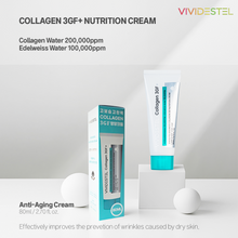 Load image into Gallery viewer, [K-Beauty] VIVIDESTEL Edelweiss Collagen 3GF+ Nutrition Cream 80ml
