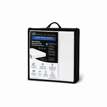 Load image into Gallery viewer, Mattress protector packaging with visible branding on a white background
