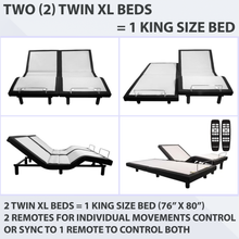 Load image into Gallery viewer, [Premier Collection] Power Adjustable Bed Base With Massage - Split King Size
