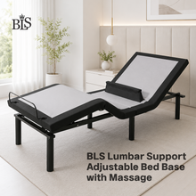 Load image into Gallery viewer, BLS Power Adjustable Bed Base with Massage &amp; Lumbar Support - Twin XL / Split King
