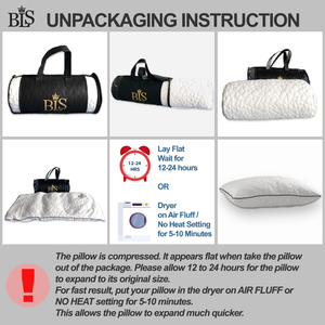 BLS Premium Adjustable Shredded Memory Foam Pillow