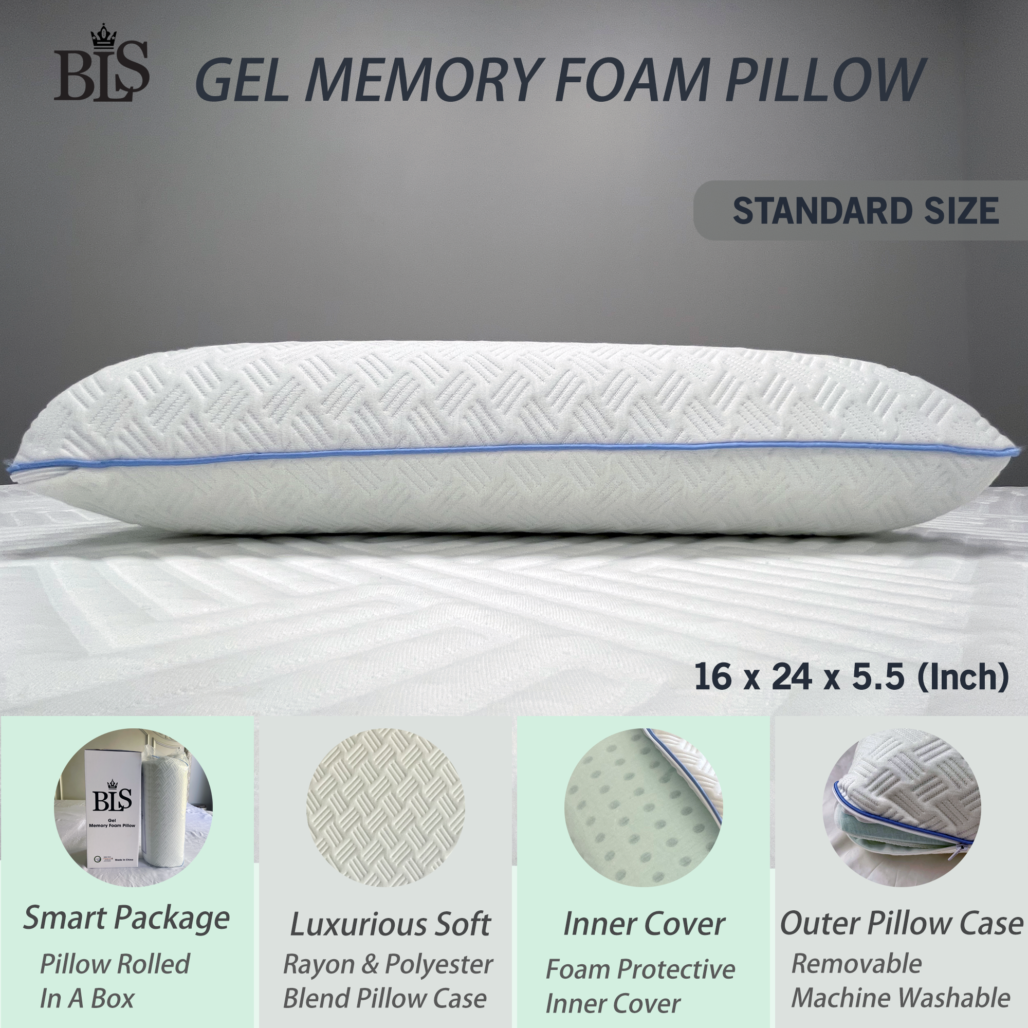 Memory foam online pillow cover